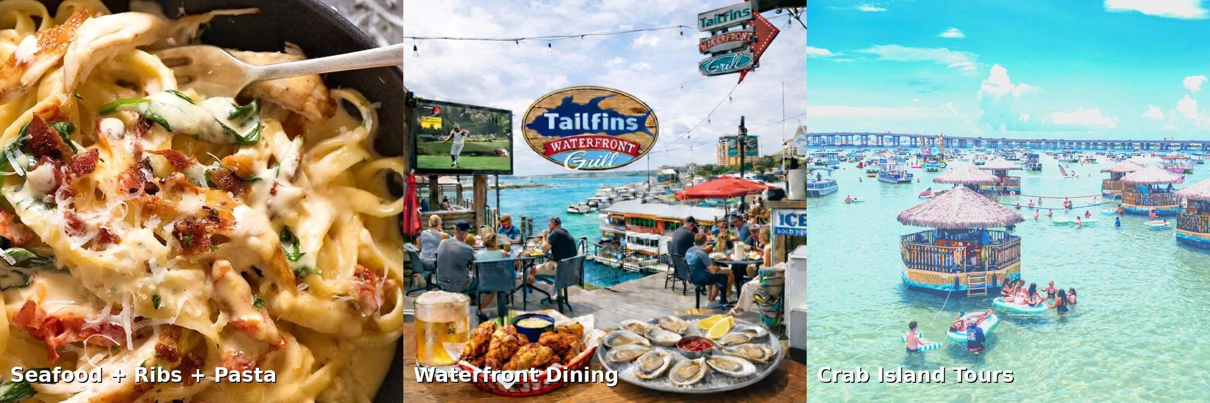 Photo of Tailfins Waterfront Grill : Sports Bar : CRAB ISLAND